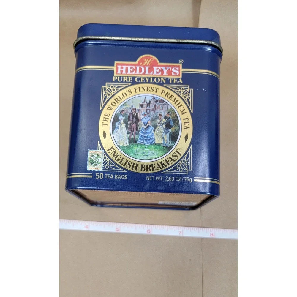 Hedley's Ceylon Tea + Harney & Sons HT Big Red Sun Decorative Tea Tins Set of 2